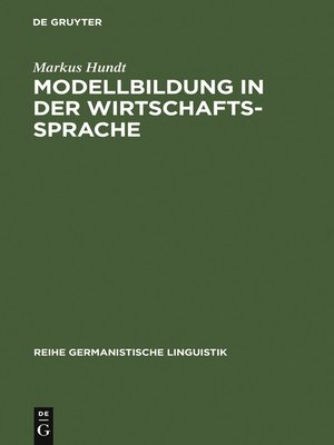 cover image of Modellbildung in der Wirtschaftssprache